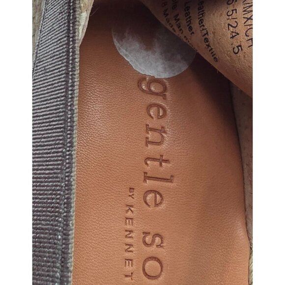 Women's - Gentle Souls by Kenneth Cole Lena Wedge Leather Sandals, Size 8 - Picture 8 of 10